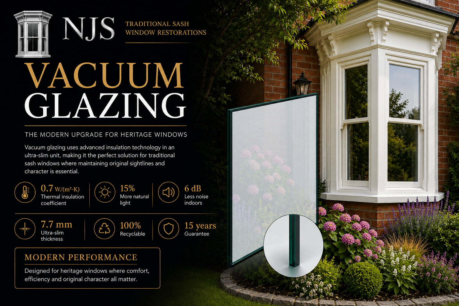 Vacuum Glazing for Sash Windows – A Modern Upgrade to Traditional Double Glazing